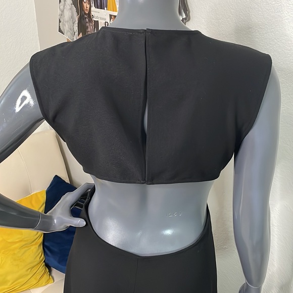 DAILYLOOK Open Back Midi Dress | Black | Large - Picture 10 of 14